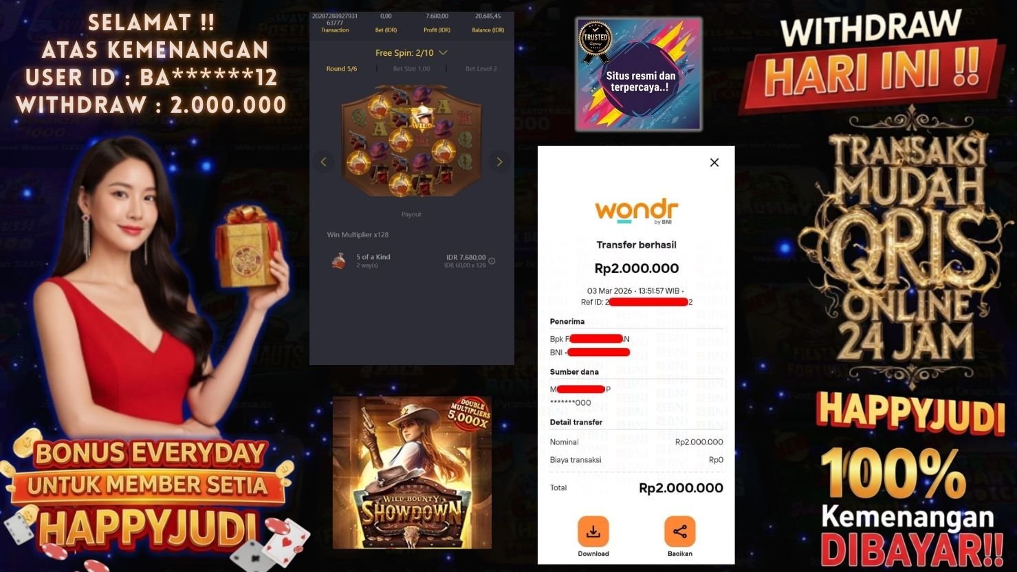 HAPPYJUDI JACKPOT SLOT WILD BOUNTY SHOWDOWN